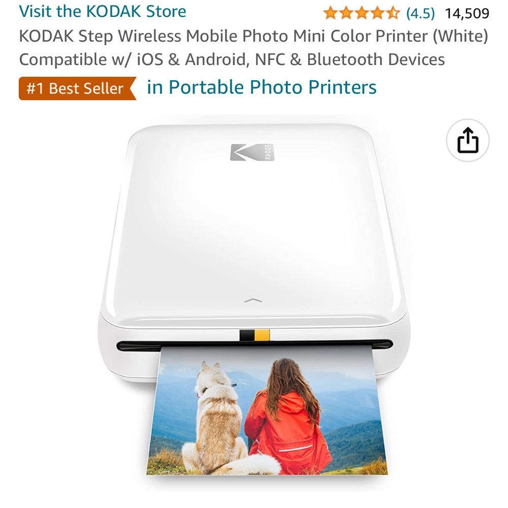 NEW KODAK STEP instant mobile photo printer
